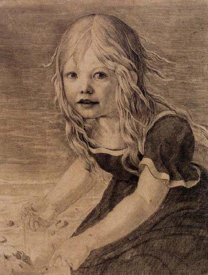 Portrait of the Artist-s Daughter, Karl friedrich schinkel